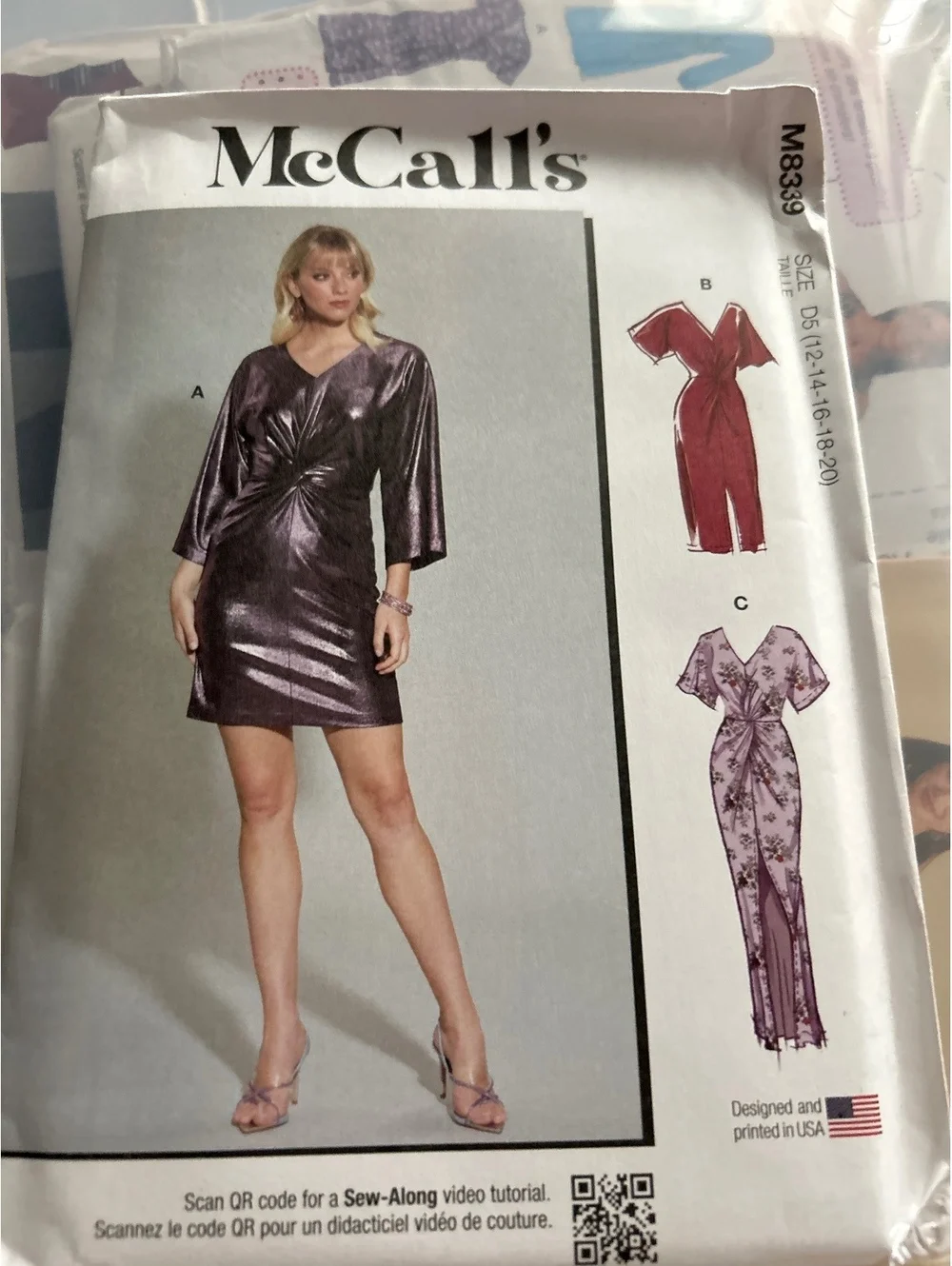 McCall's M8339 Women's Dress Sewing Pattern - Multiple Styles, Sizes 6-20